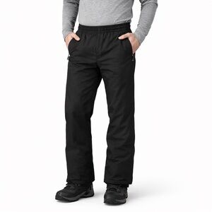 Obermeyer Men’s Snow Pants Black Nylon Elastic Waist Size S